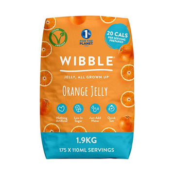 Picture of Wibble Orange Flavour Vegan Jelly Crystals (4x1.9kg)