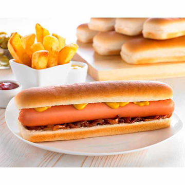 Picture of Americana Jumbo Hot Dog Rolls 8.5" (48x85g)