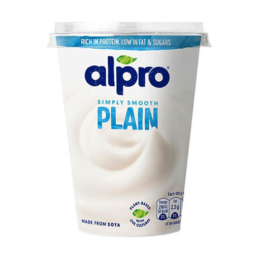 Picture of Alpro Simply Plain 'Plant Based' Yoghurt (6x500g)