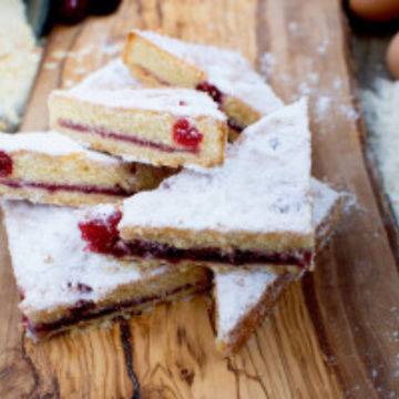 Picture of CAKE Cherry Bakewell Slice (10x12ptn)