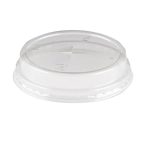 Picture of Celebration 7oz Clear PLA Compostable Cold Cup Lids (1000)